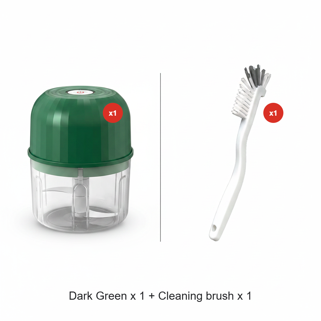 Wireless Efficient Electric Mini Food Chopper Robust Motor, Smart Design & Stainless Steel Blades