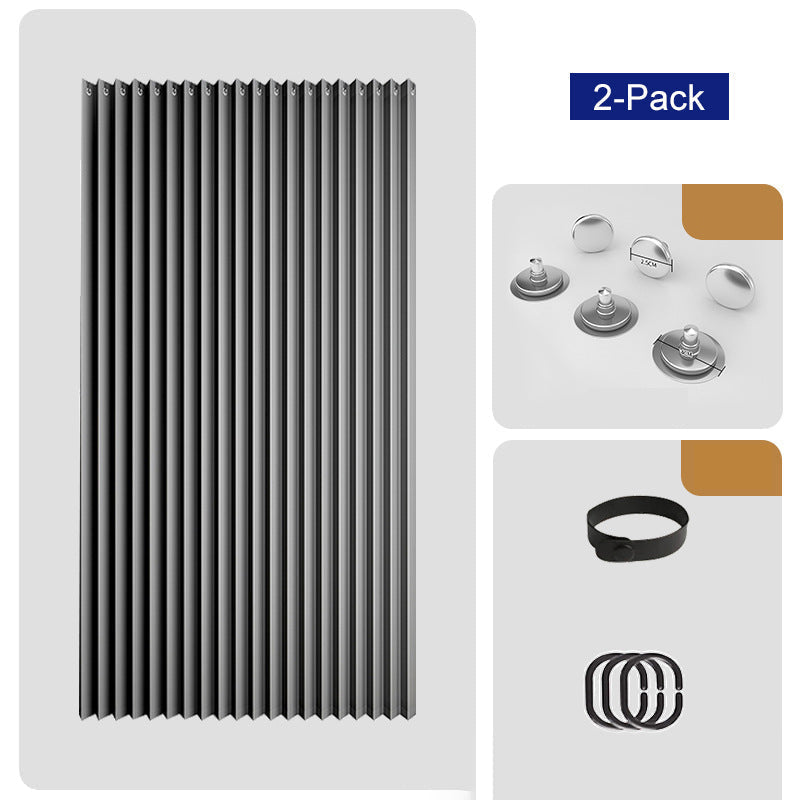No Drill Magnetic Accordion Door Curtain