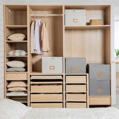 Fabric Shoe Organizer Storage Box Foldable Design, Large Capacity, Dustproof & Breathable, Space Saving For Closet & Bedroom