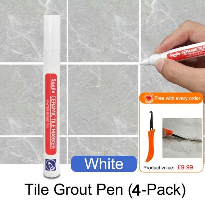 Ceramic Tile Grout Pen Mold Resistant, Waterproof & Permanent Finish