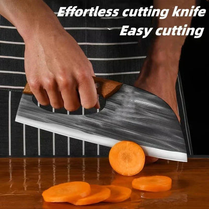 Ergonomic Kitchen Knife Front Handle Design, Effortlessly Cuts Vegetables And Meat. A Thoughtful Gift For Home Cooks