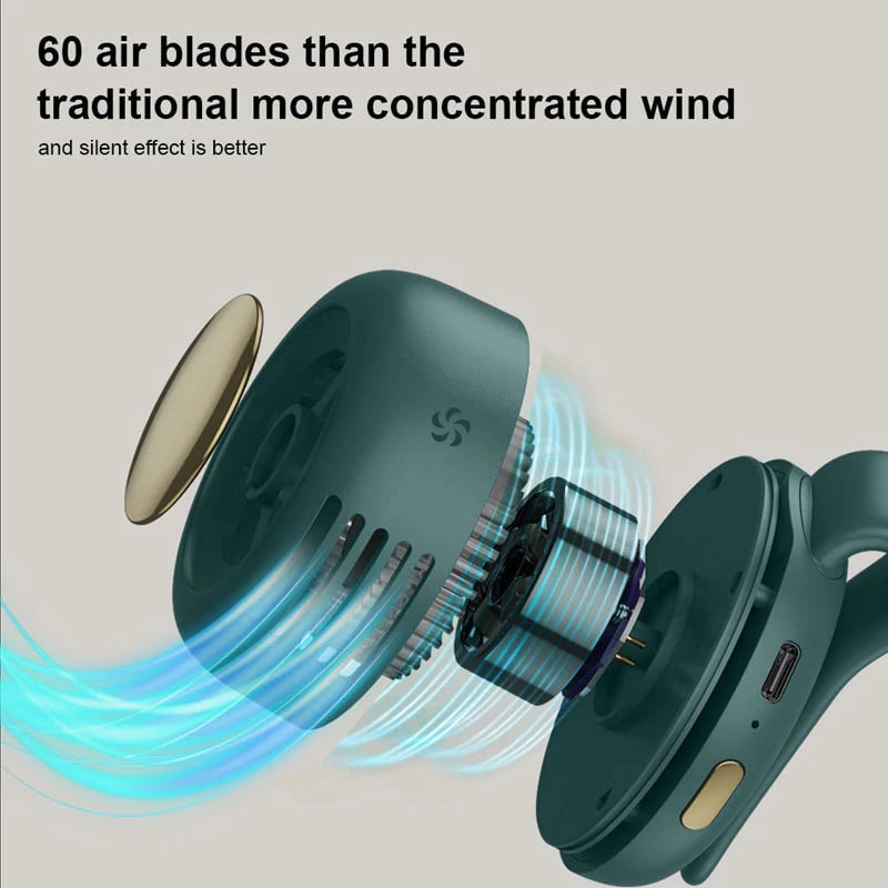 Summer Only 11.992 In 1 Wearable Fan Instantly Cools You By Up To 10C 24H Quiet Hands Free Airflow