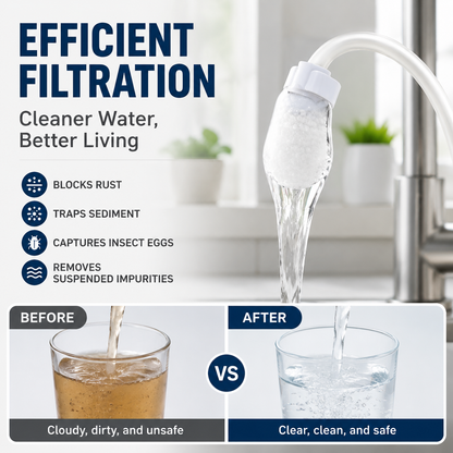 Anti Splash Kitchen Faucet Filter For Sediment & Rust Removal