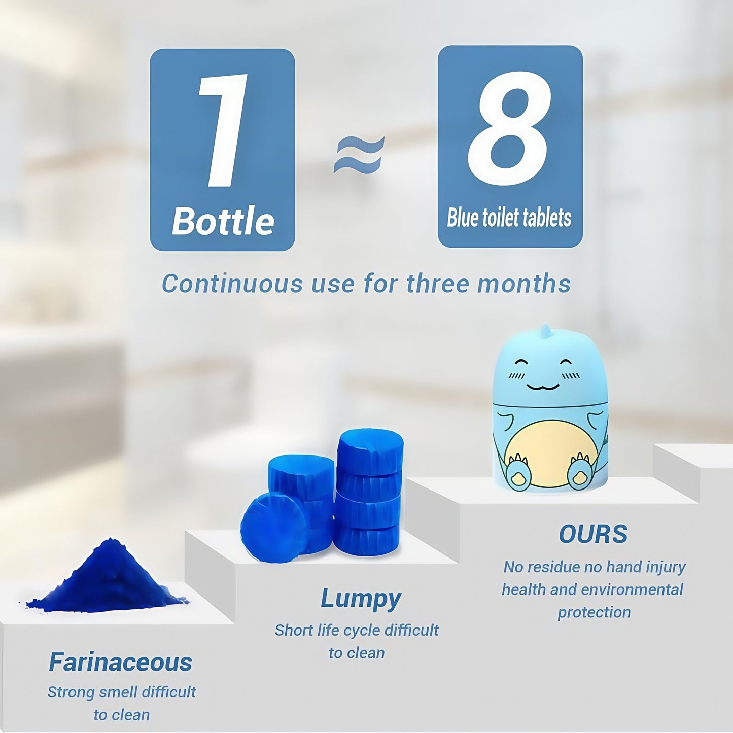 Magic Toilet Cleaning Deodorant Remove Stains, Beat Bad Odors
