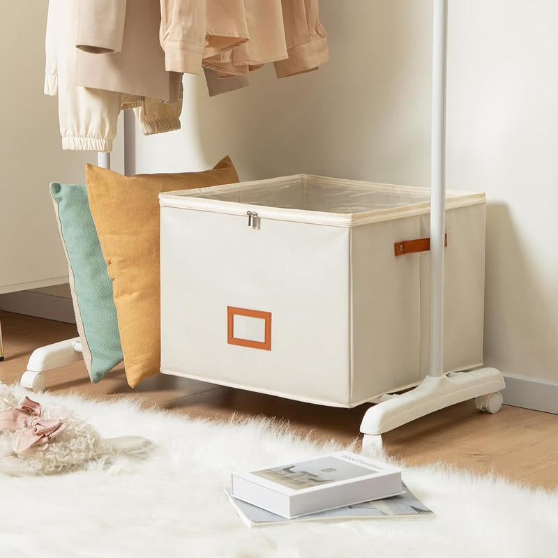 Fabric Shoe Organizer Storage Box Foldable Design, Large Capacity, Dustproof & Breathable, Space Saving For Closet & Bedroom