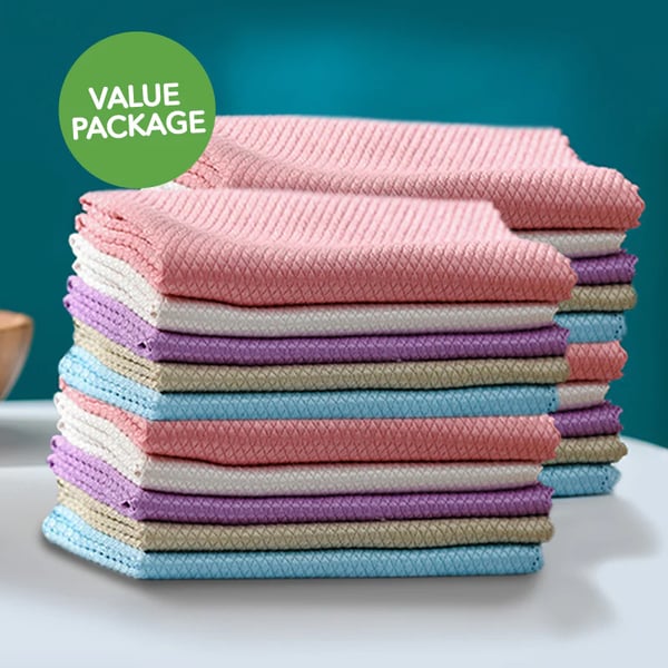 Streak Free Miracle Cleaning Cloths Reusable5 Pieces