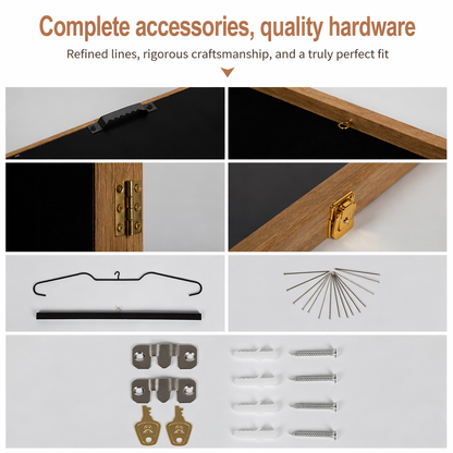 S For A Wooden Jersey Display Frame With Magnetic Door