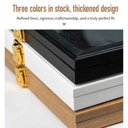 S For A Wooden Jersey Display Frame With Magnetic Door