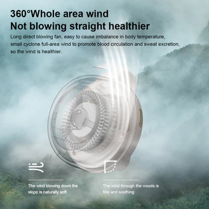 Summer Only 11.992 In 1 Wearable Fan Instantly Cools You By Up To 10C 24H Quiet Hands Free Airflow