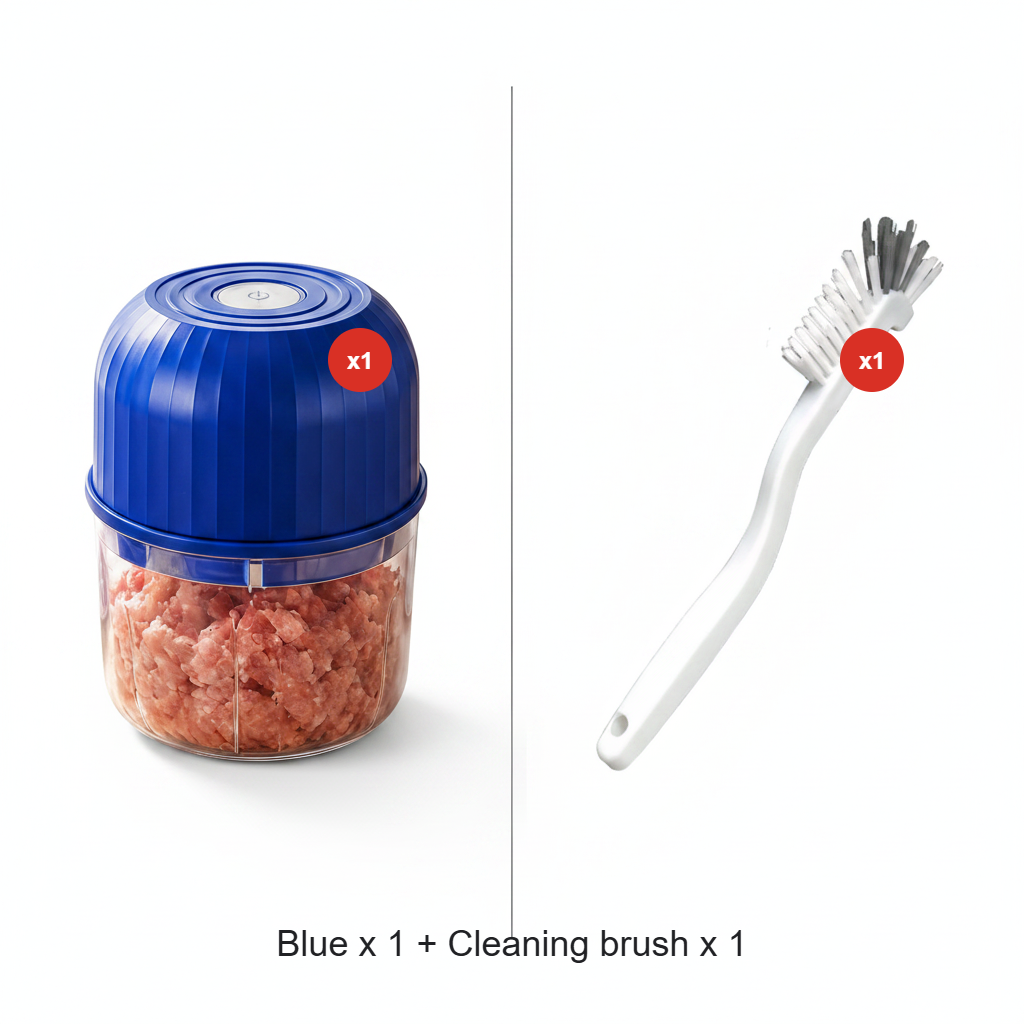 Wireless Efficient Electric Mini Food Chopper Robust Motor, Smart Design & Stainless Steel Blades
