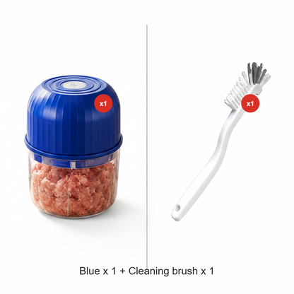 Wireless Efficient Electric Mini Food Chopper Robust Motor, Smart Design & Stainless Steel Blades