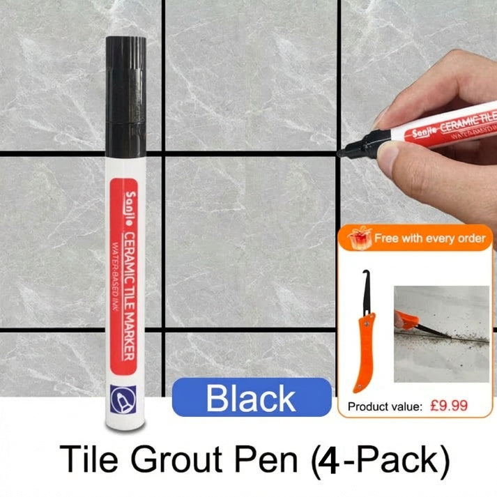 Ceramic Tile Grout Pen Mold Resistant, Waterproof & Permanent Finish