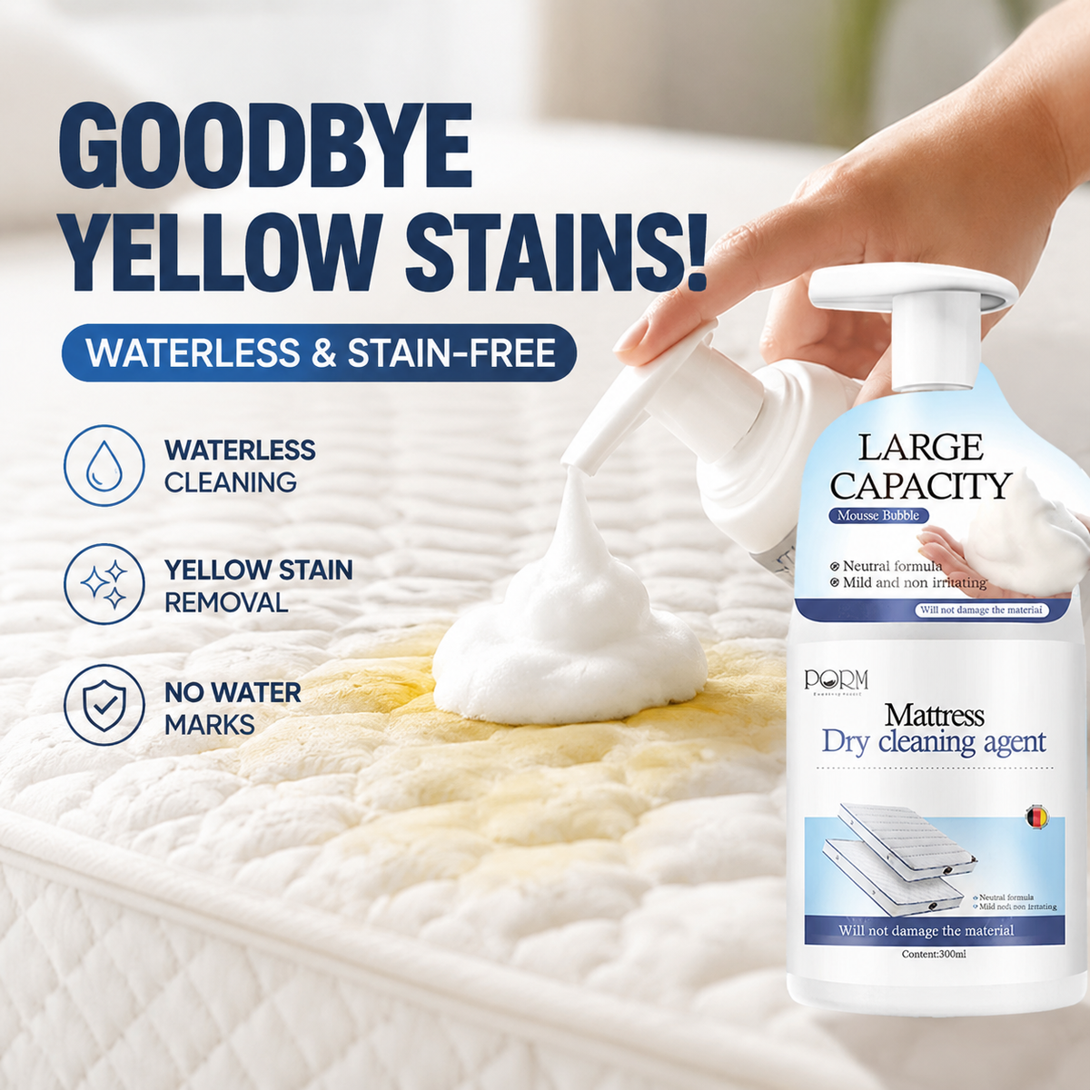 Final Up To Powerful Mattress Yellow Stain Cleaner