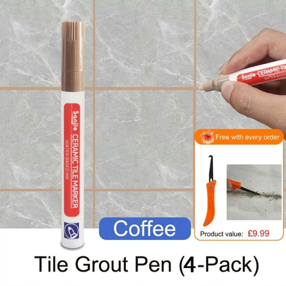 Ceramic Tile Grout Pen Mold Resistant, Waterproof & Permanent Finish