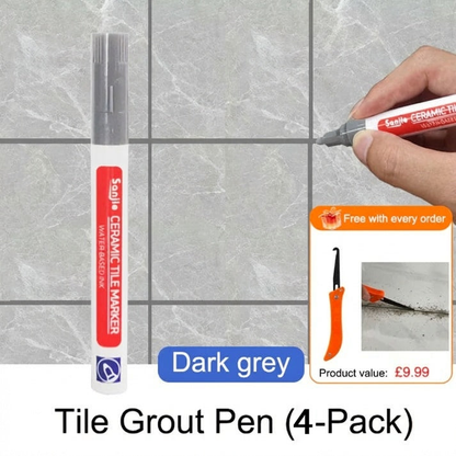Ceramic Tile Grout Pen Mold Resistant, Waterproof & Permanent Finish