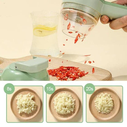 4 In 1 Manual Electric Vegetable Cutter Set Multifunction Cordless Food Processor