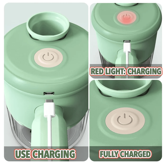 4 In 1 Manual Electric Vegetable Cutter Set Multifunction Cordless Food Processor