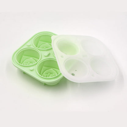 2 Tier Convenient Push In Ice Cube Mold With Tray Case