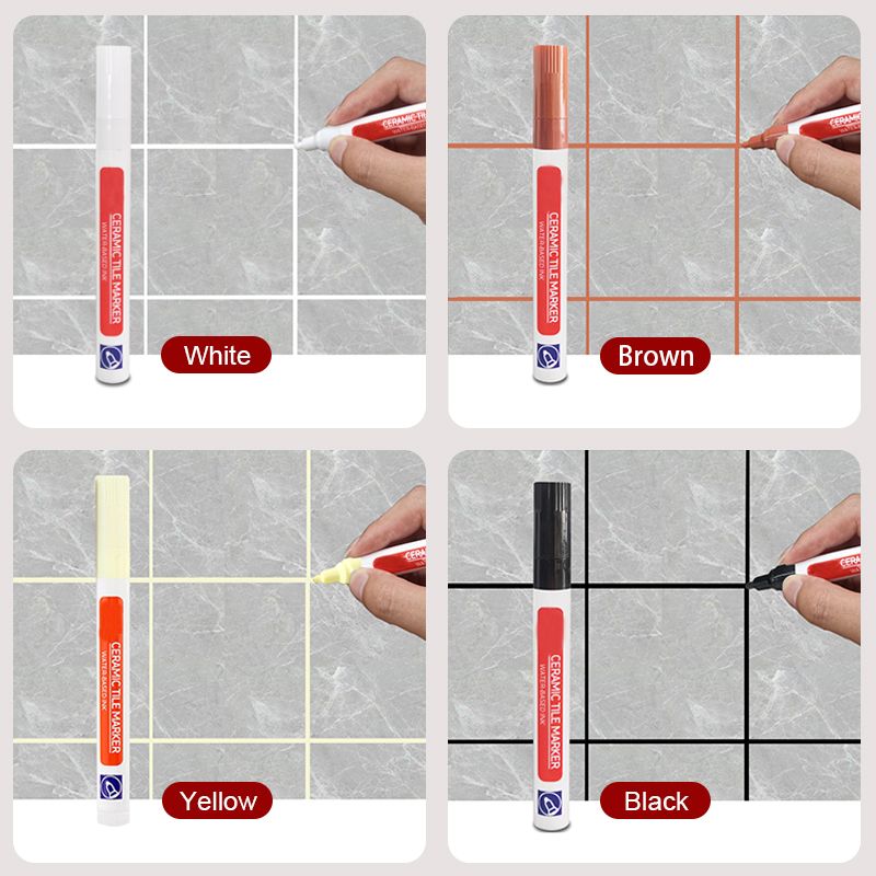 Ceramic Tile Grout Pen Mold Resistant, Waterproof & Permanent Finish