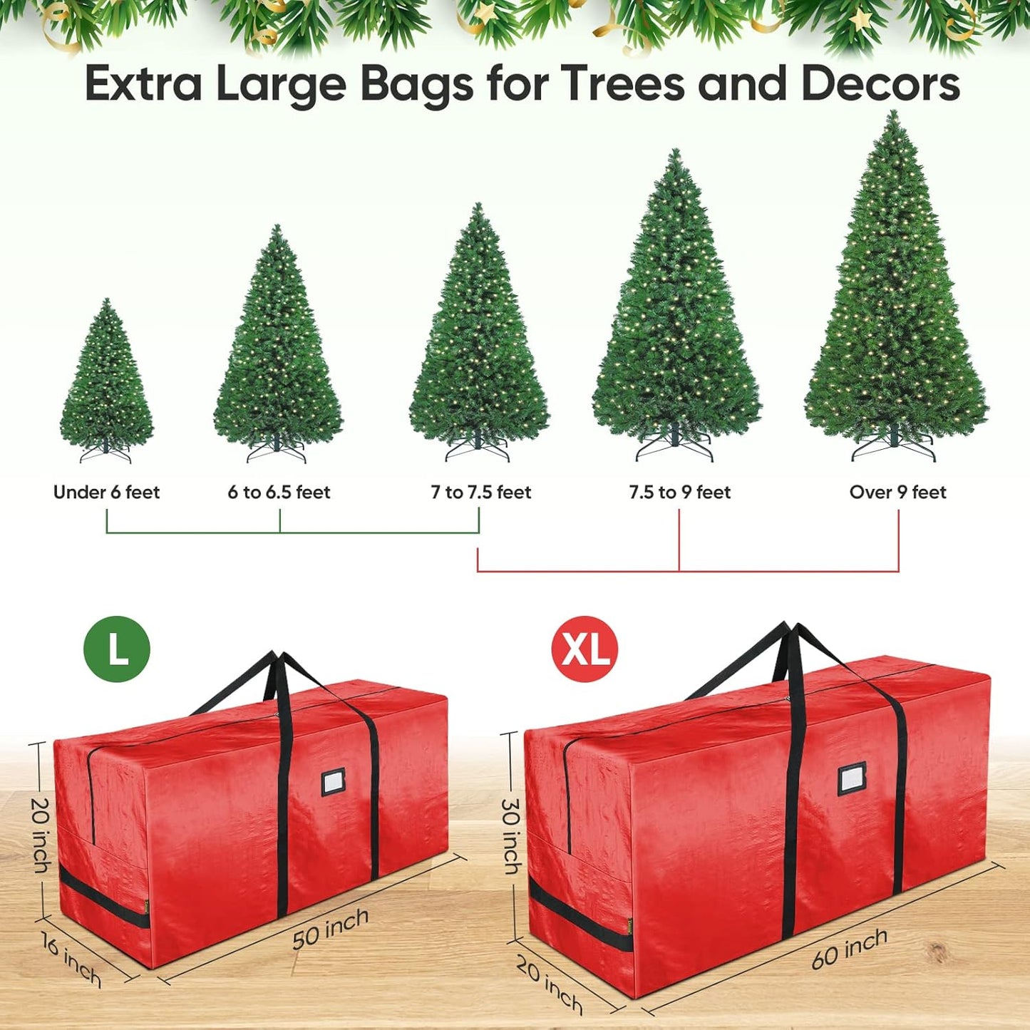 Heavy Duty Christmas Tree Storage Bag