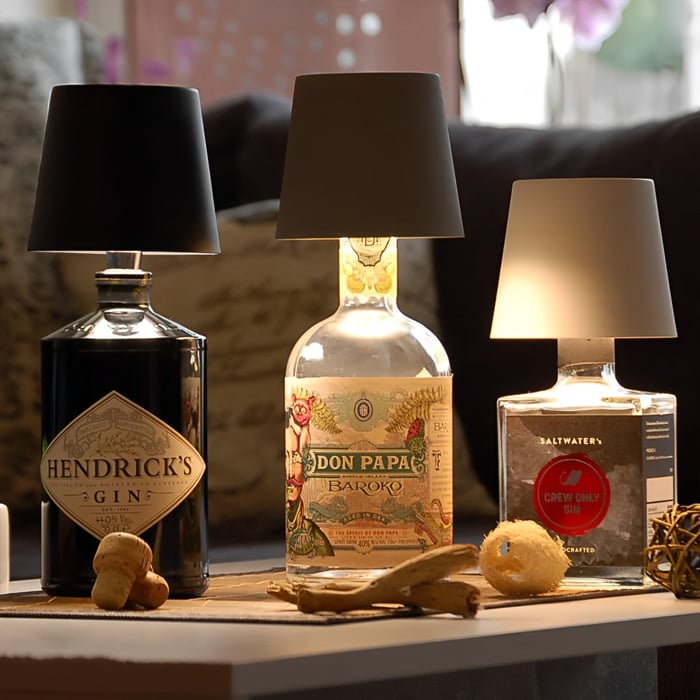 Your Ambiance Starts Here Portable Wireless Bottle Lamp