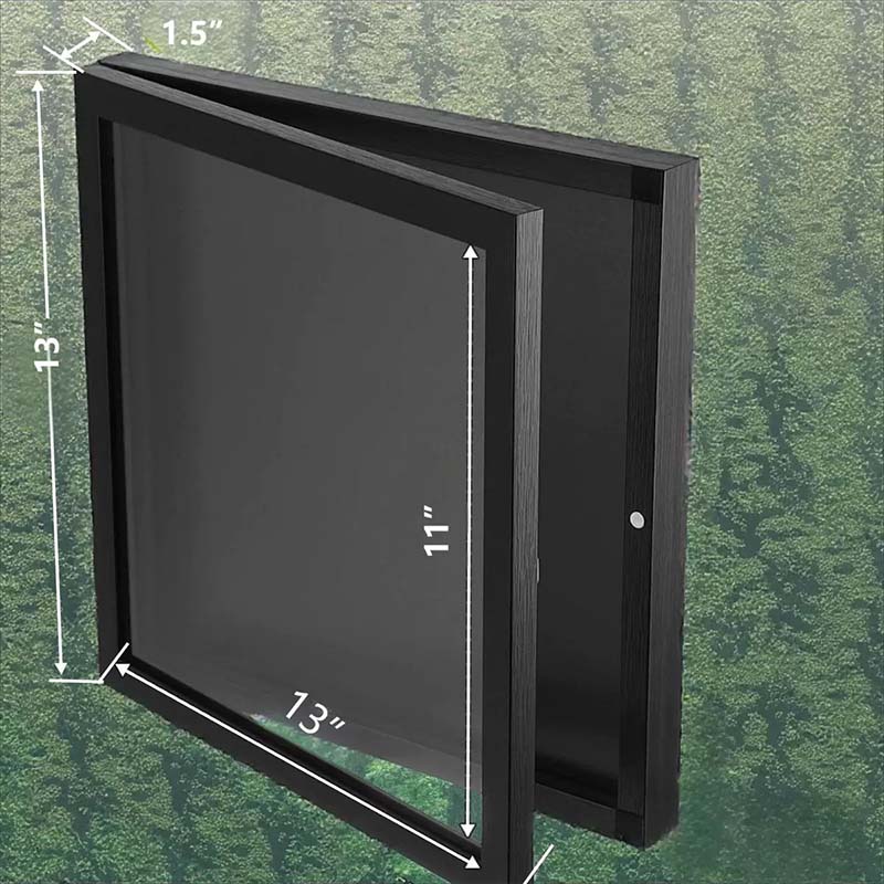S For A Wooden Jersey Display Frame With Magnetic Door