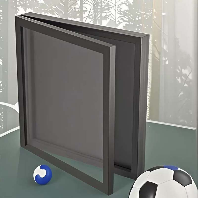 S For A Wooden Jersey Display Frame With Magnetic Door
