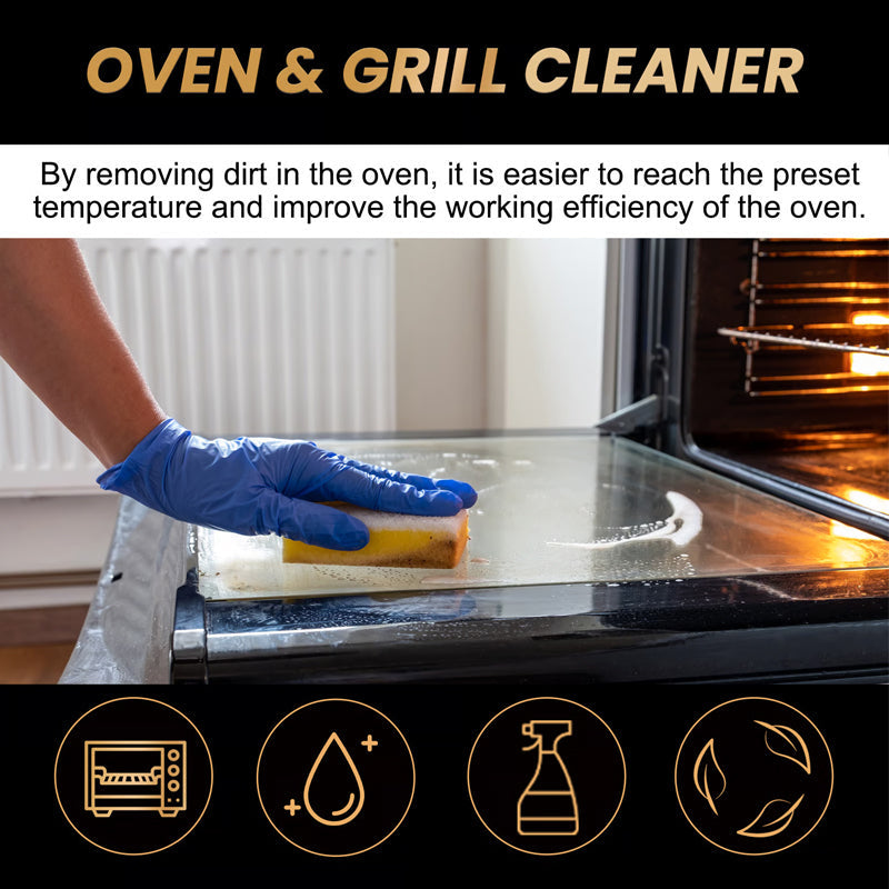 Oven & Grill Cleaner Spray Dissolves Grease In 5 Mins, No Scrubbing & Eliminates Odors 21 Reviews