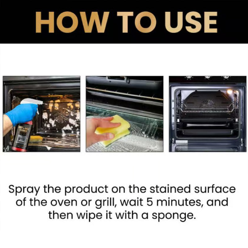 Oven & Grill Cleaner Spray Dissolves Grease In 5 Mins, No Scrubbing & Eliminates Odors 21 Reviews