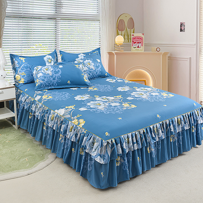 Silky Sleep Blanket Set 3 Piece Luxuriously Soft & Anti Static Bedding Ice Silk For Year Round Comfort