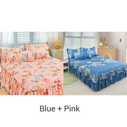 Silky Sleep Blanket Set 3 Piece Luxuriously Soft & Anti Static Bedding Ice Silk For Year Round Comfort