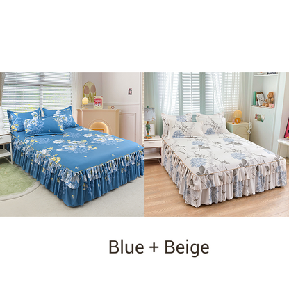 Silky Sleep Blanket Set 3 Piece Luxuriously Soft & Anti Static Bedding Ice Silk For Year Round Comfort