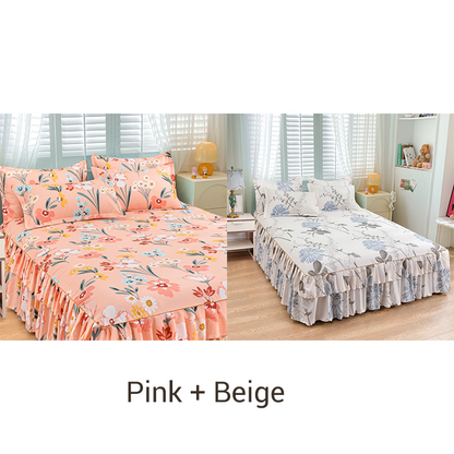Silky Sleep Blanket Set 3 Piece Luxuriously Soft & Anti Static Bedding Ice Silk For Year Round Comfort