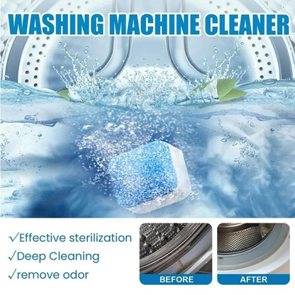 Active Oxygen Washing Machine Cleaner Tablets 12 Pack Eliminates Mouldy Smells & Dissolves Grime For All Washer Types