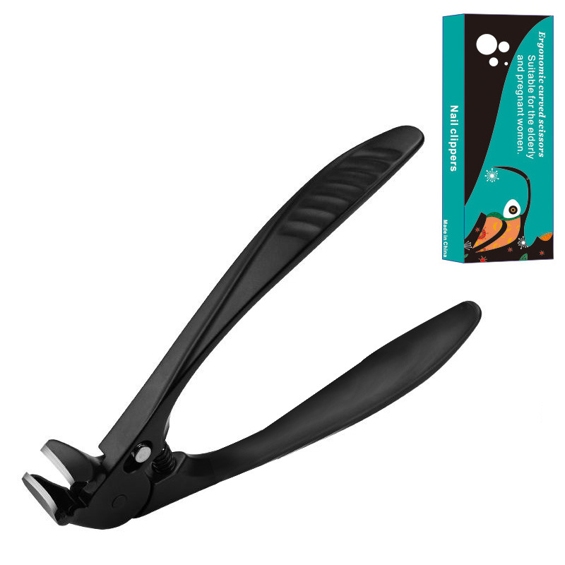 Perfect Curved Design Stainless Steel Nail Clipper Effortless Grip For Seniors 50