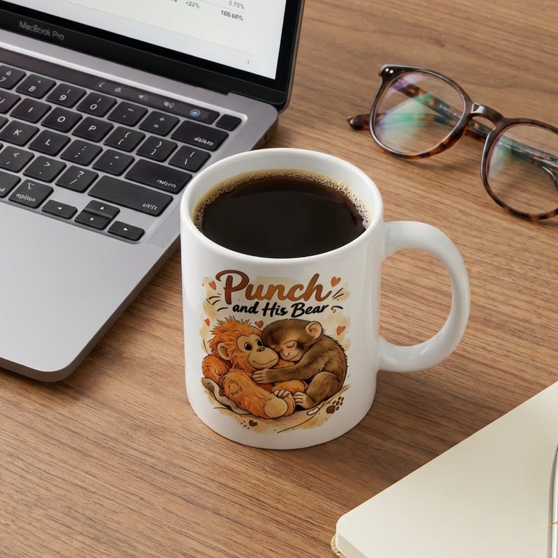 Cute Monkey Ceramic Mug