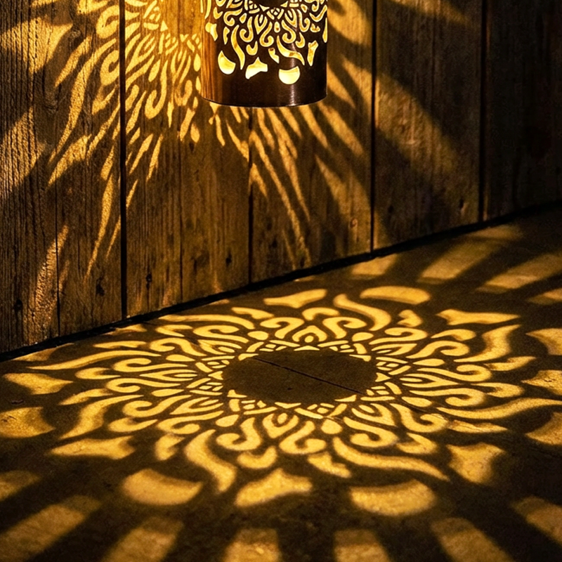 Solar Powered Mandala Projector Light