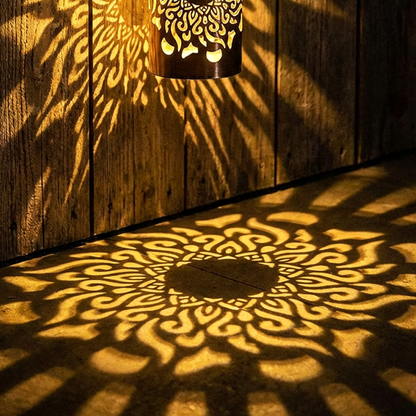 Solar Powered Mandala Projector Light