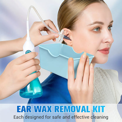 Safe & Gentle Ear Wax Removal Kit 4X Water Volume, 5 Streams For Effective Cleaning