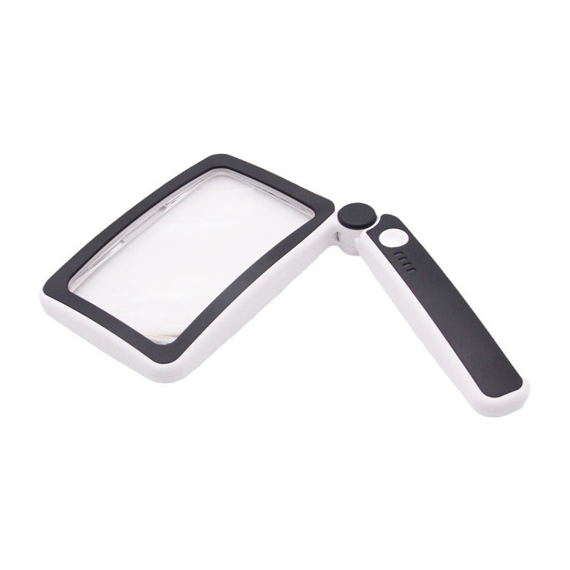Folding Handheld Magnifying Glass With Light For Reading