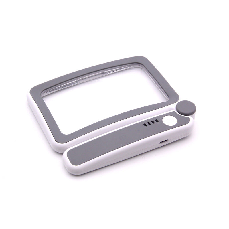 Folding Handheld Magnifying Glass With Light For Reading