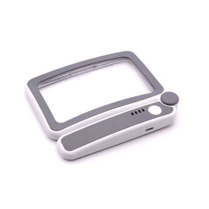 Folding Handheld Magnifying Glass With Light For Reading
