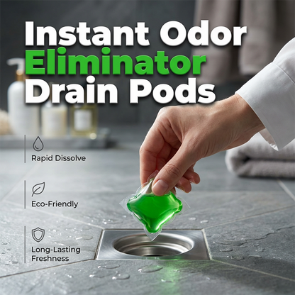 Drain Deodorizer Pods Bioenzyme Formula Neutralizes Smells At The Source. Instant Fresh Scent, No Harsh Chemicals. Say Goodbye To Embarrassing Odours