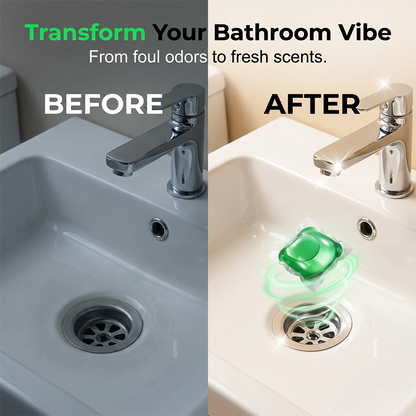 Drain Deodorizer Pods Bioenzyme Formula Neutralizes Smells At The Source. Instant Fresh Scent, No Harsh Chemicals. Say Goodbye To Embarrassing Odours