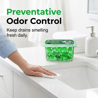 Drain Deodorizer Pods Bioenzyme Formula Neutralizes Smells At The Source. Instant Fresh Scent, No Harsh Chemicals. Say Goodbye To Embarrassing Odours