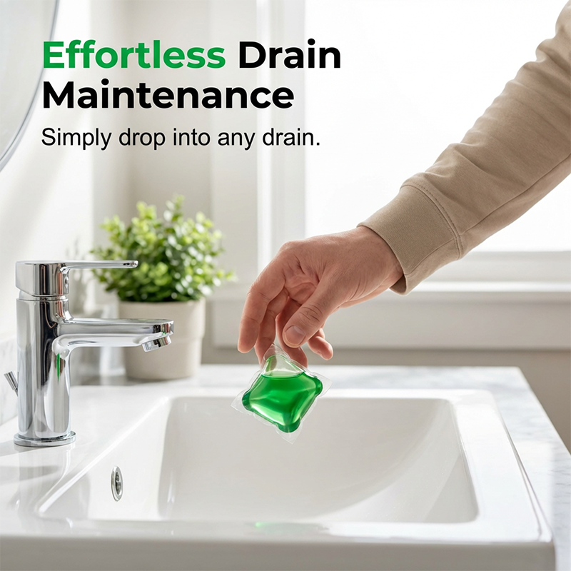 Drain Deodorizer Pods Bioenzyme Formula Neutralizes Smells At The Source. Instant Fresh Scent, No Harsh Chemicals. Say Goodbye To Embarrassing Odours