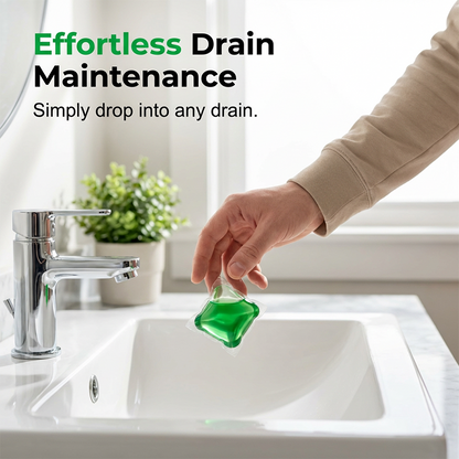 Drain Deodorizer Pods Bioenzyme Formula Neutralizes Smells At The Source. Instant Fresh Scent, No Harsh Chemicals. Say Goodbye To Embarrassing Odours