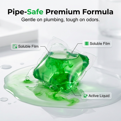 Drain Deodorizer Pods Bioenzyme Formula Neutralizes Smells At The Source. Instant Fresh Scent, No Harsh Chemicals. Say Goodbye To Embarrassing Odours