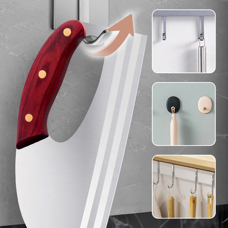 Ergonomic Kitchen Knife Front Handle Design, Effortlessly Cuts Vegetables And Meat. A Thoughtful Gift For Home Cooks