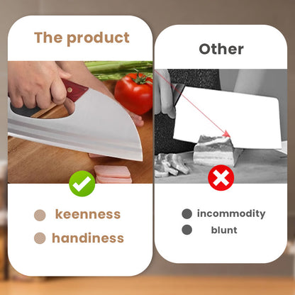 Ergonomic Kitchen Knife Front Handle Design, Effortlessly Cuts Vegetables And Meat. A Thoughtful Gift For Home Cooks